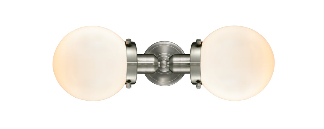 Innovations Austere 900H-2W-SN-G201-6 Bath Vanity Light 19 in. wide - Brushed Satin Nickel
