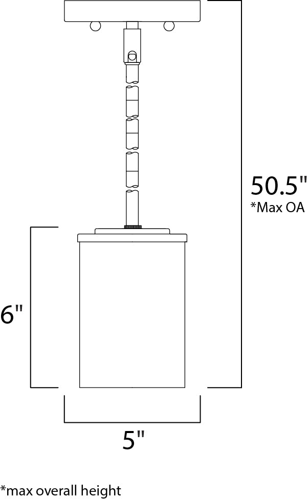 Maxim Corona 90200CLBK Pendant Light - Black
