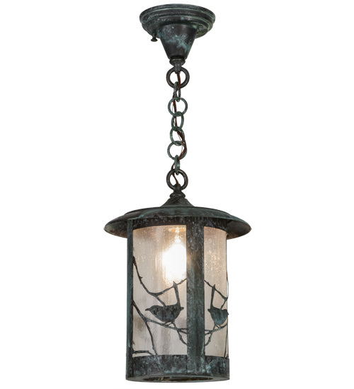 Meyda Tiffany Lighting 90246 Fulton One Light Pendant Outdoor Verde