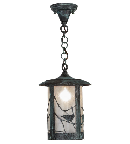 Meyda Tiffany Lighting 90246 Fulton One Light Pendant Outdoor Verde