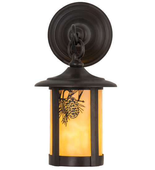 Meyda Tiffany Lighting 90846 Fulton One Light Wall Sconce Outdoor Bronze / Dark