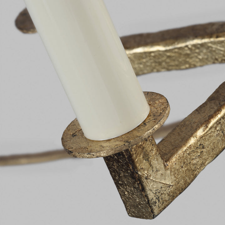 Visual Comfort Studio Thayer F3323/5ADB Pendant Light - Antique Gild