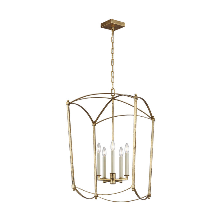 Visual Comfort Studio Thayer F3323/5ADB Pendant Light - Antique Gild