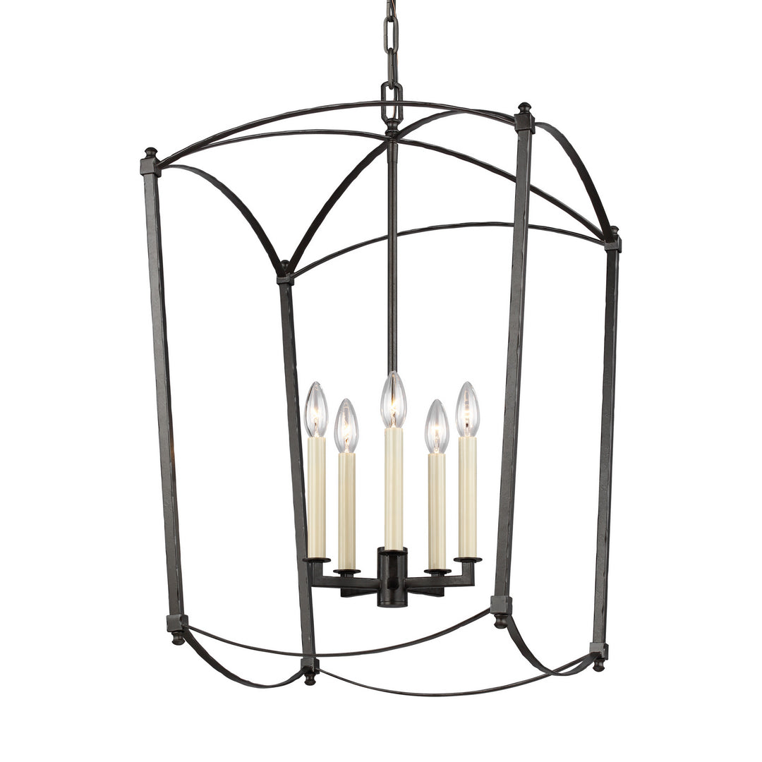Visual Comfort Studio Thayer F3323/5SMS Pendant Light - Smith Steel