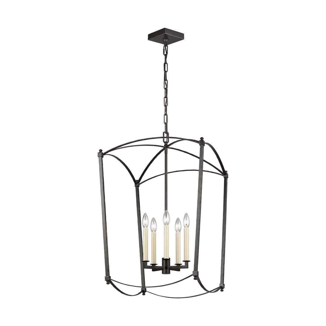 Visual Comfort Studio Thayer F3323/5SMS Pendant Light - Smith Steel