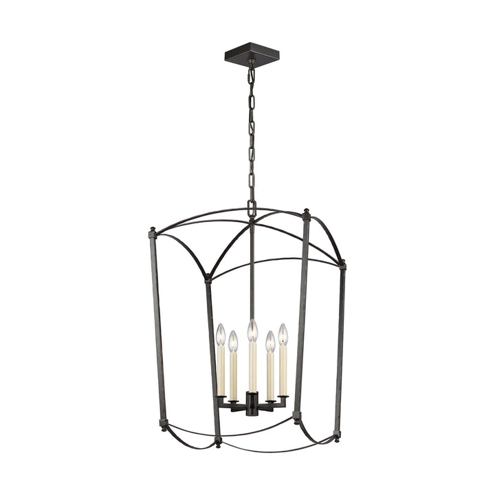 Visual Comfort Studio Thayer F3323/5SMS Pendant Light - Smith Steel