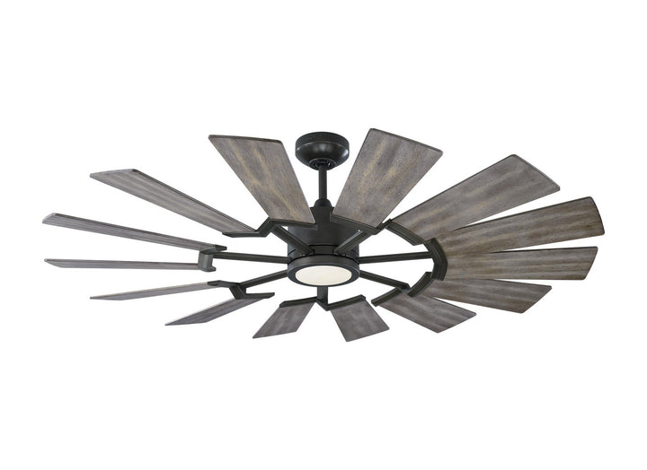 Visual Comfort Fan Prairie 52 14PRR52AGPD Ceiling Fan - Aged Pewter, Distressed Grey Weathered Oak/Distressed Grey Weathered Oak/