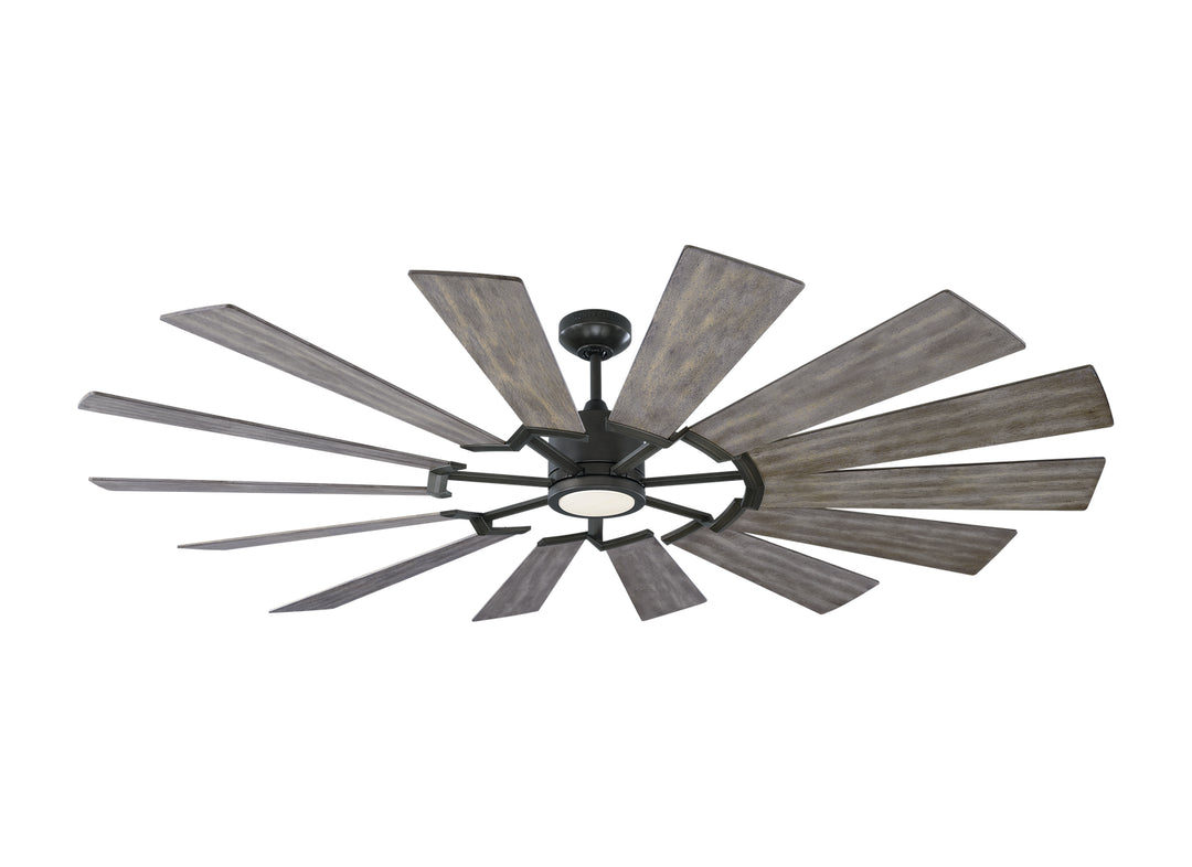 Visual Comfort Fan Prairie 72 14PRR72AGPD Ceiling Fan - Aged Pewter, Distressed Grey Weathered Oak/Distressed Grey Weathered Oak/