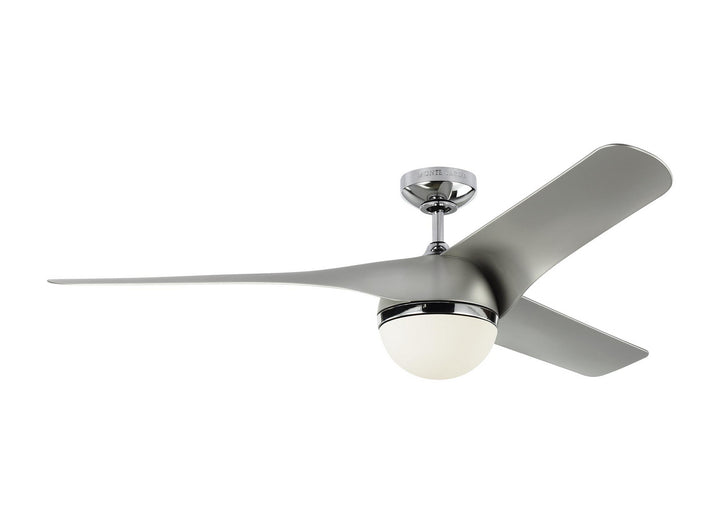 Visual Comfort Fan Akova 56 3AKR56CHD Ceiling Fan - Chrome, Silver/Silver/