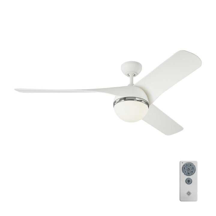 Visual Comfort Fan Akova 56 3AKR56RZWD Ceiling Fan - Matte White, Matte White/Matte White/