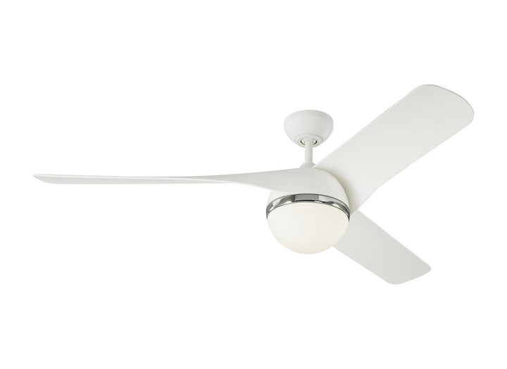 Visual Comfort Fan Akova 56 3AKR56RZWD Ceiling Fan - Matte White, Matte White/Matte White/