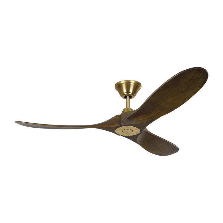 Visual Comfort Fan Maverick 52 3MAVR52BK Ceiling Fan - Matte Black, Dark Walnut/Dark Walnut/