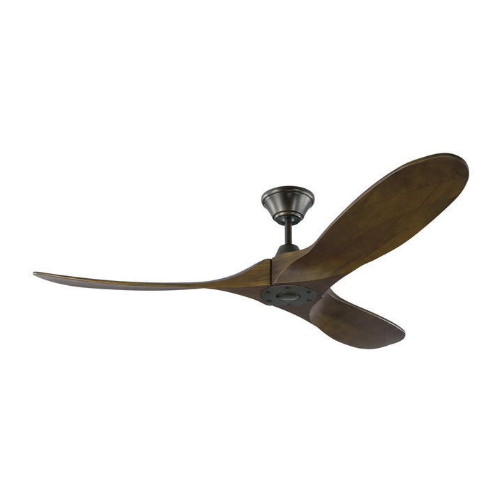 Visual Comfort Fan Maverick 52 3MAVR52BK Ceiling Fan - Matte Black, Dark Walnut/Dark Walnut/