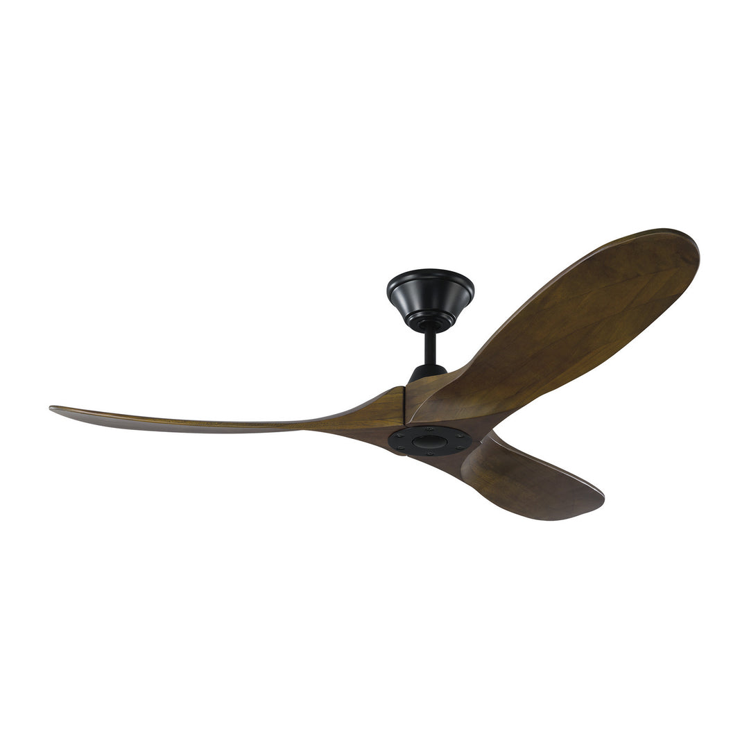 Visual Comfort Fan Maverick 52 3MAVR52BK Ceiling Fan - Matte Black, Dark Walnut/Dark Walnut/