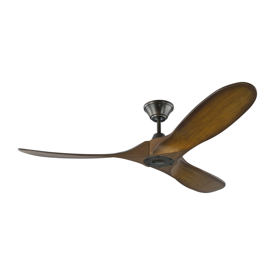 Visual Comfort Fan Maverick 52 3MAVR52BSKOA Ceiling Fan - Brushed Steel, Koa/Koa/