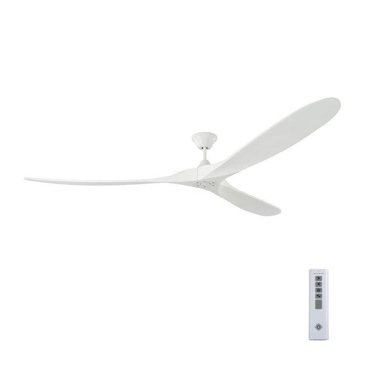 Visual Comfort Fan Maverick 88 3MAVR88RZW Ceiling Fan - Matte White, Matte White/Matte White/