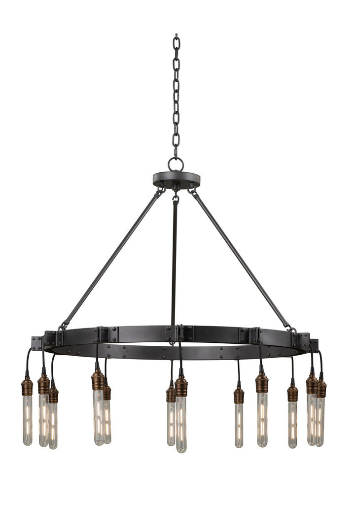 Kalco Stuyvesant 506271MGM Chandelier Light - Matte Gun Metal