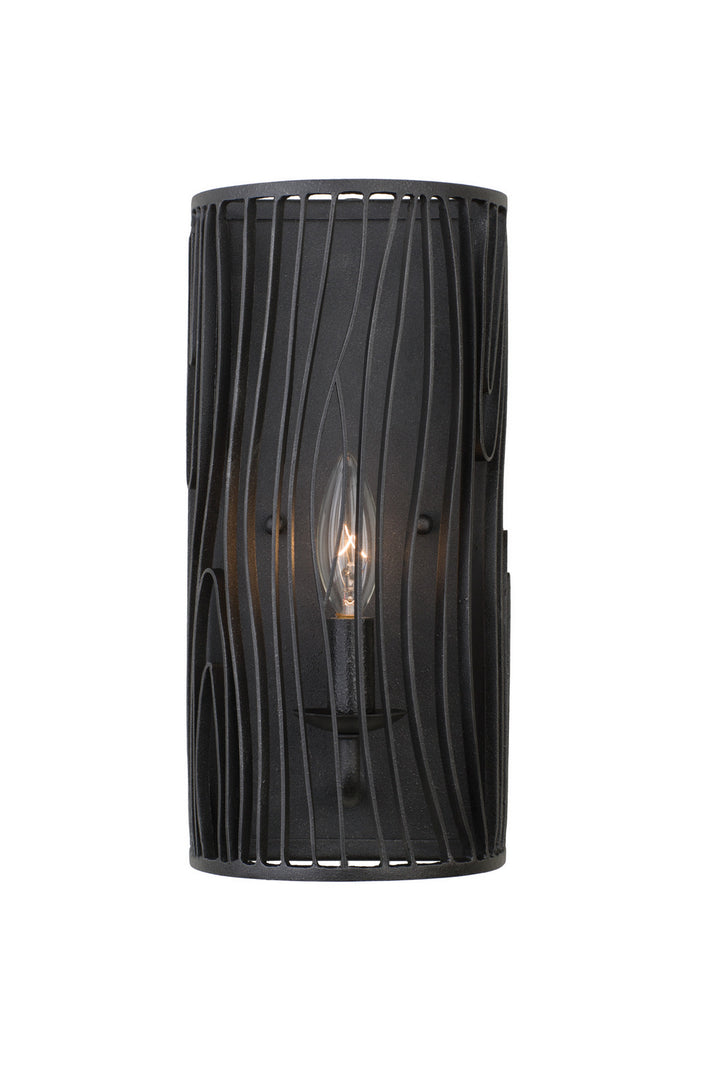 Kalco Morre 507520BI Wall Sconce Light - Black Iron