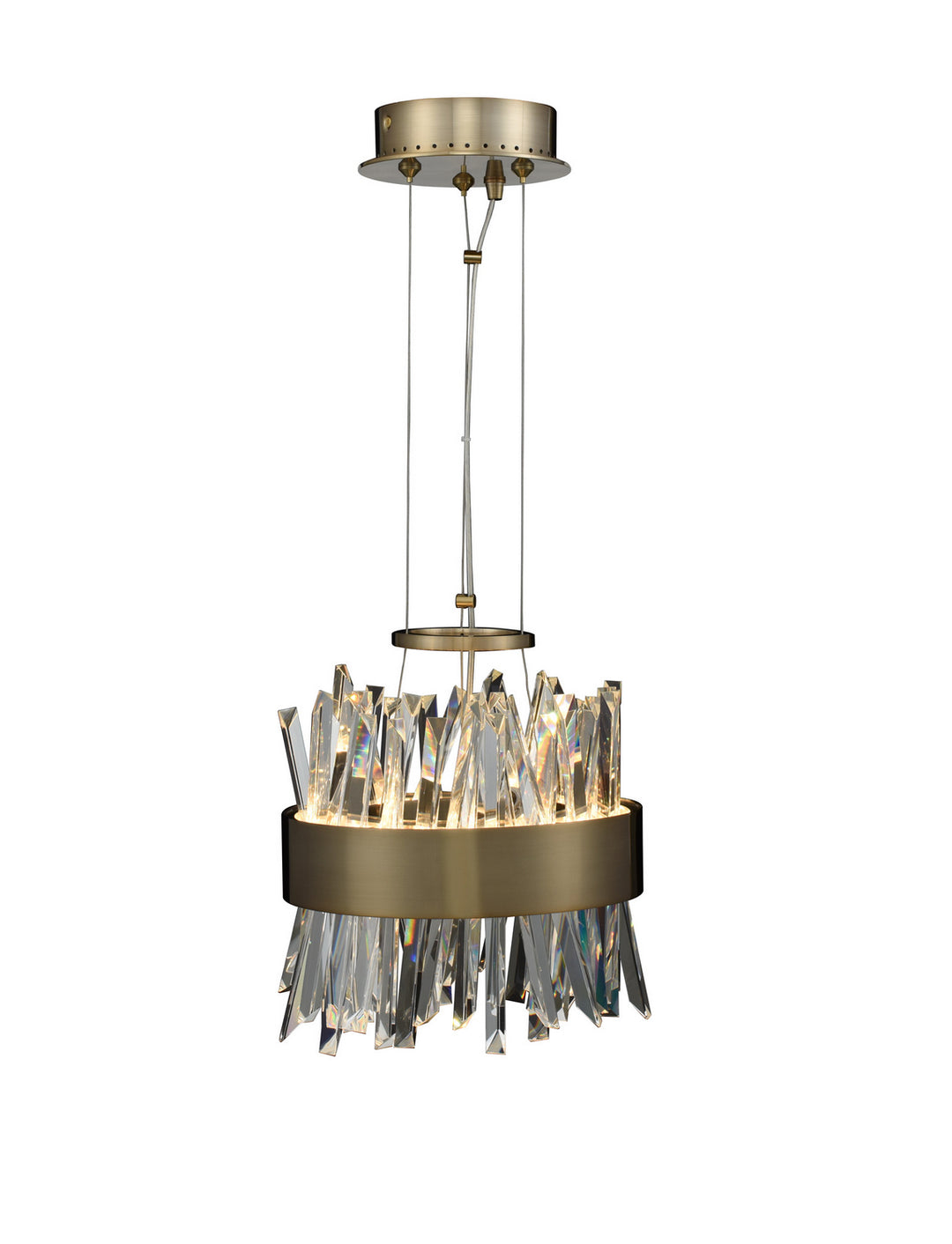 Allegri Glacier 030210-038 Pendant Light - Brushed Champagne Gold