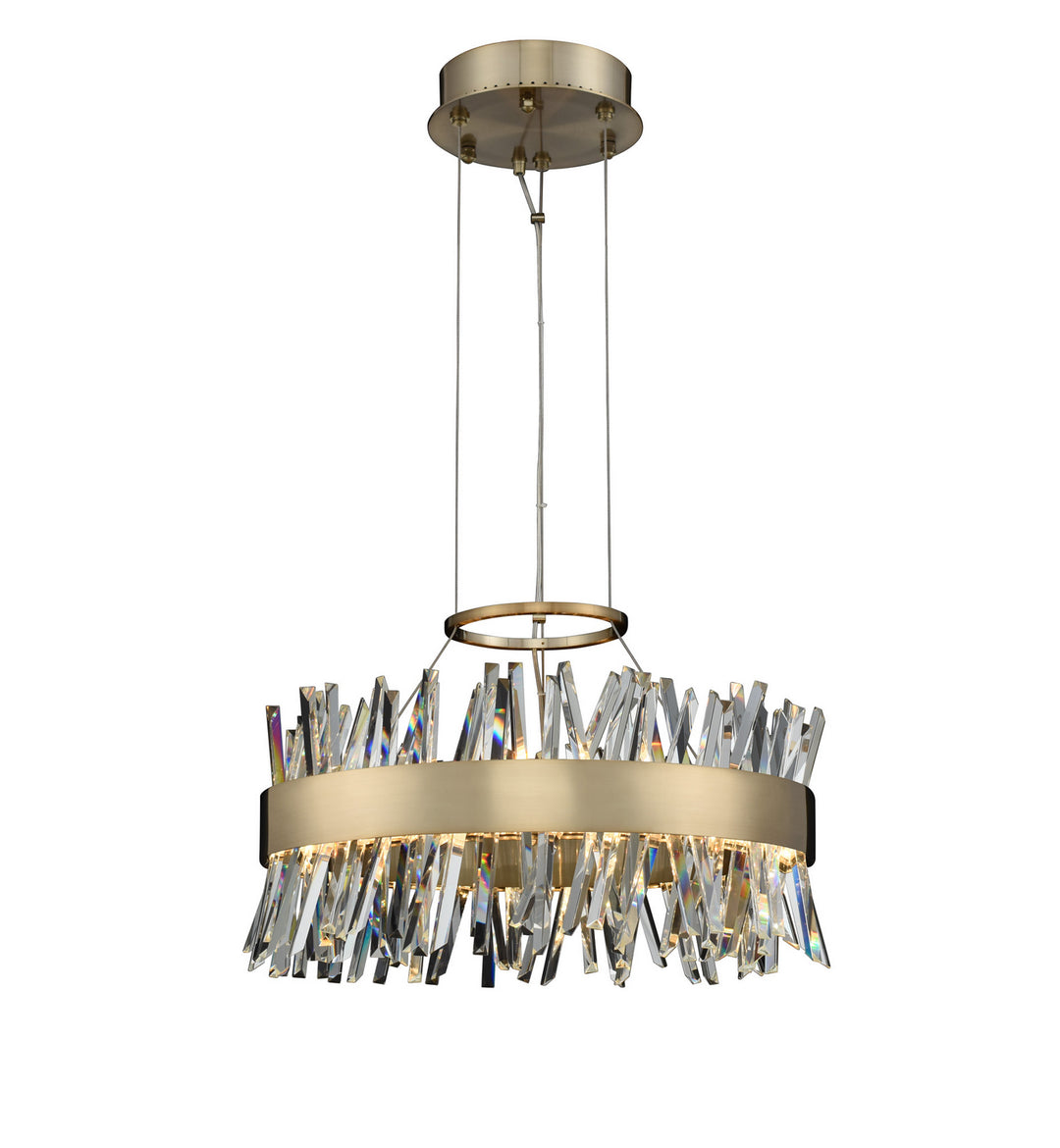 Allegri Glacier 030253-038 Pendant Light - Brushed Champagne Gold