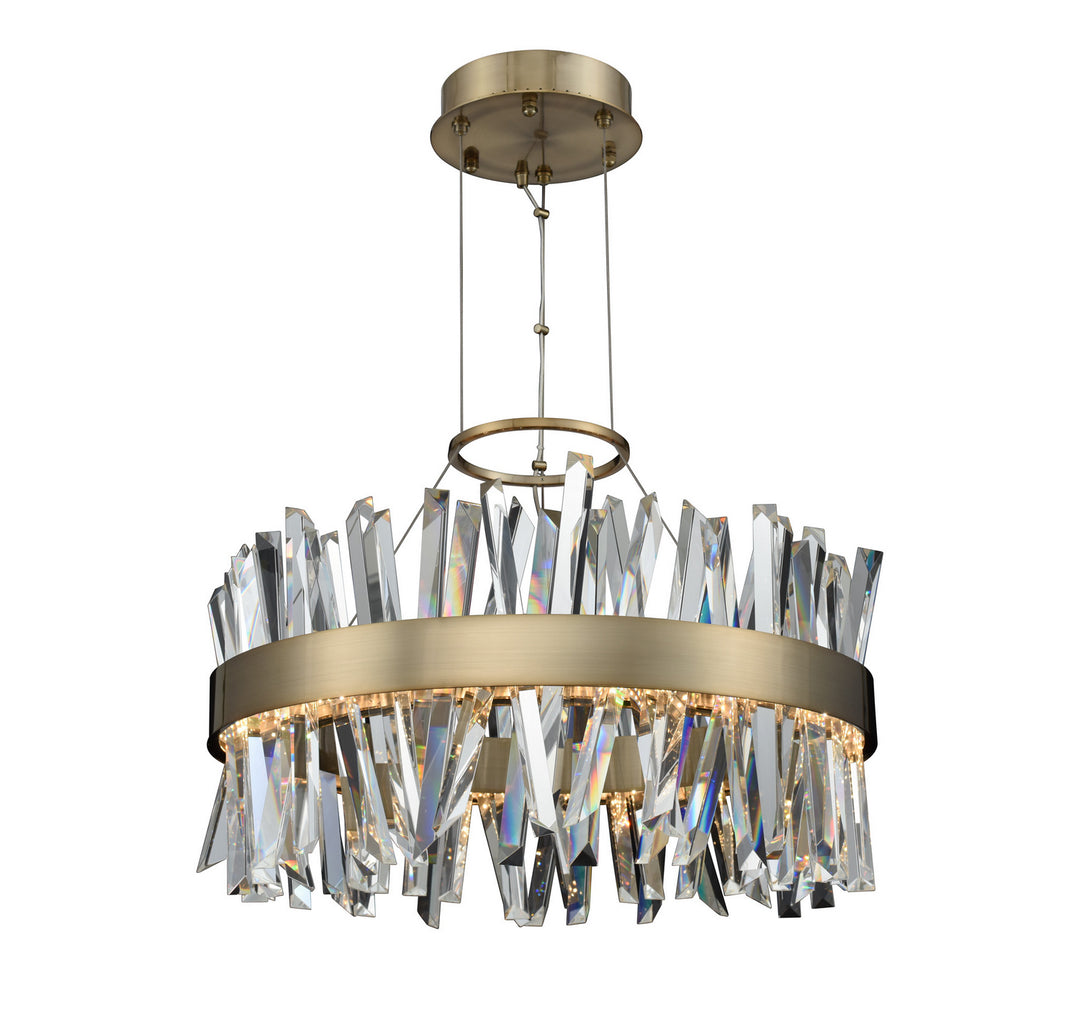 Allegri Glacier 030254-038 Pendant Light - Brushed Champagne Gold