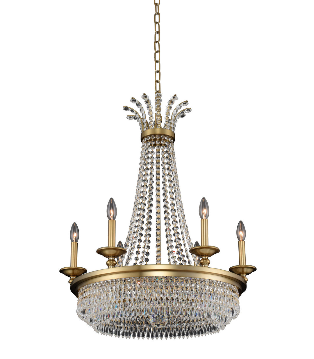 Allegri Tavo 033970-044-FR001 Chandelier Light - Winter Brass