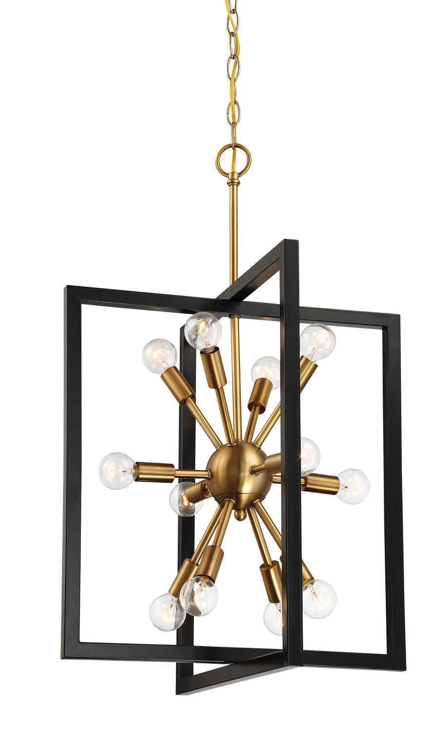 Designers Fountain Xander 92850-AWB Pendant Light - Aged Warm Brass