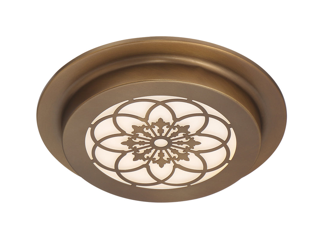 Designers Fountain Deco Edge LED1271-OSB Ceiling Light - Old Satin Brass