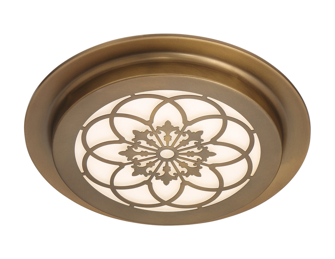 Designers Fountain Deco Edge LED1291-OSB Ceiling Light - Old Satin Brass