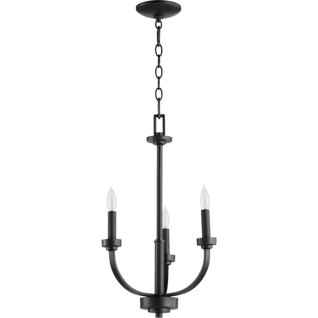 Quorum Reyes 6160-3-69 Chandelier Light - Textured Black
