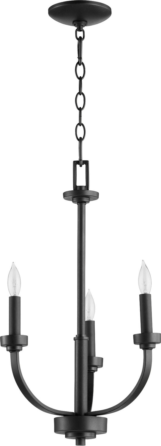 Quorum Reyes 6160-3-69 Chandelier Light - Textured Black