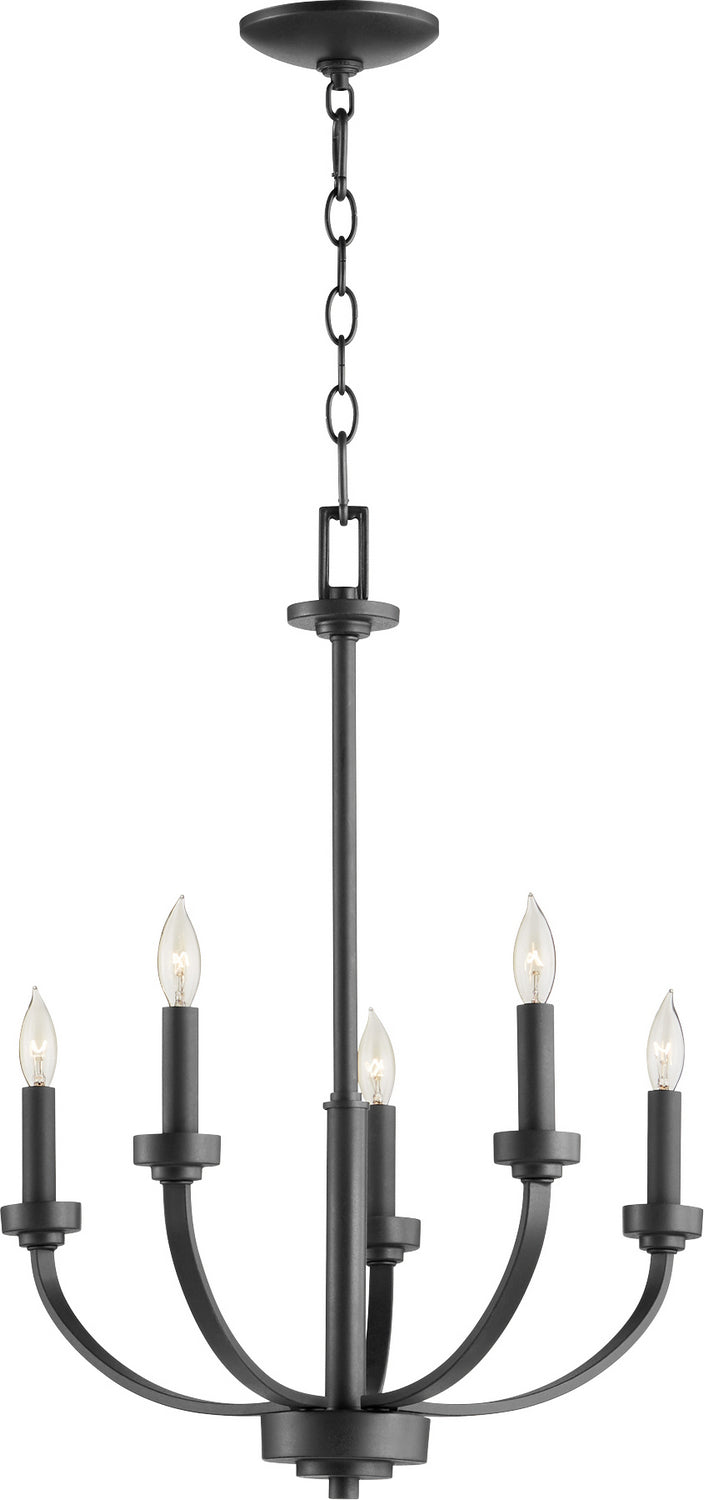 Quorum Reyes 6160-5-69 Chandelier Light - Textured Black