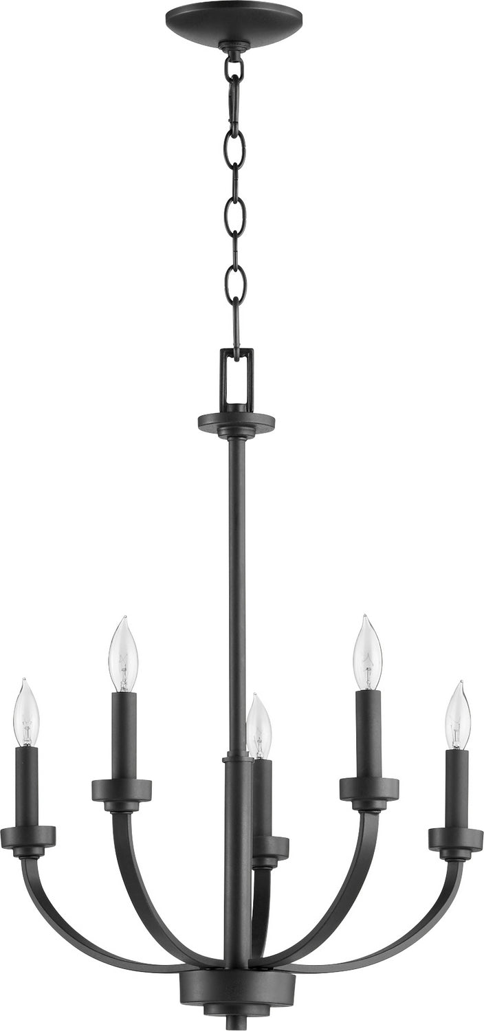 Quorum Reyes 6160-5-69 Chandelier Light - Textured Black