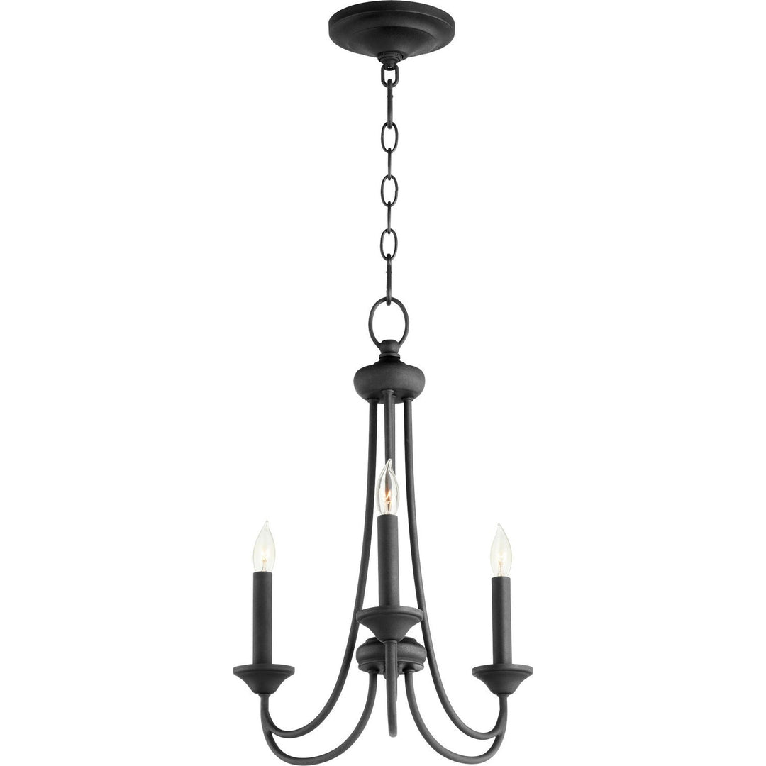 Quorum Brooks 6250-3-69 Chandelier Light - Textured Black