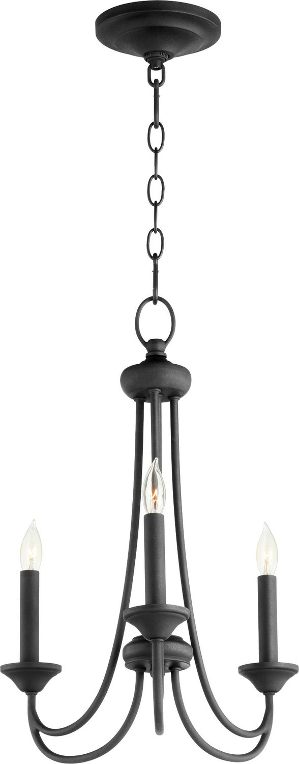 Quorum Brooks 6250-3-69 Chandelier Light - Textured Black