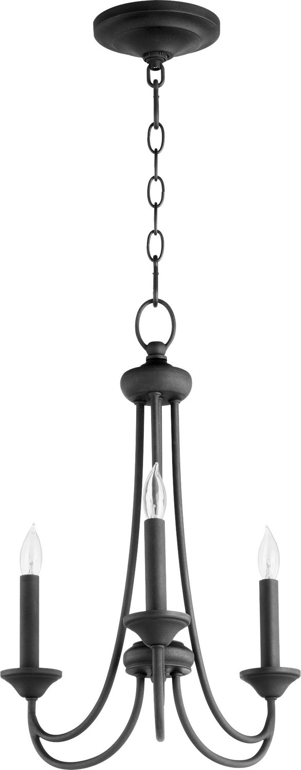 Quorum Brooks 6250-3-69 Chandelier Light - Textured Black