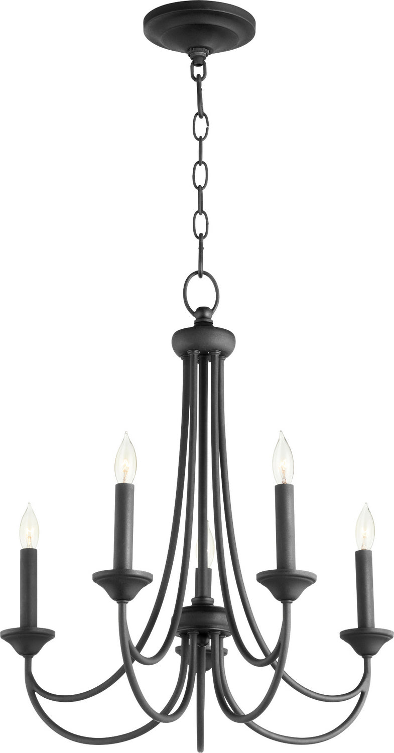 Quorum Brooks 6250-5-69 Chandelier Light - Textured Black