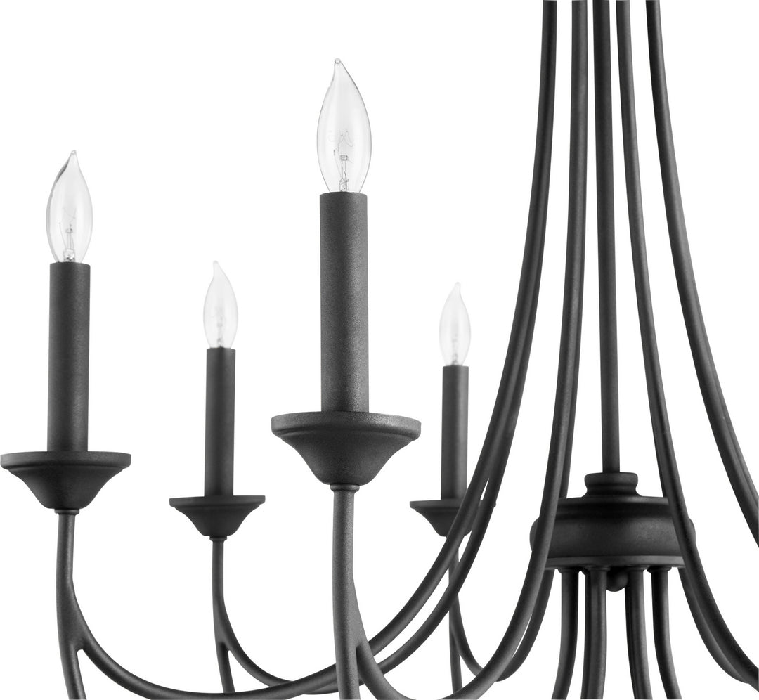 Quorum Brooks 6250-8-69 Chandelier Light - Textured Black
