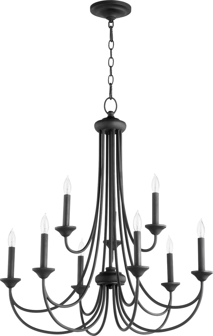 Quorum Brooks 6250-9-69 Chandelier Light - Textured Black