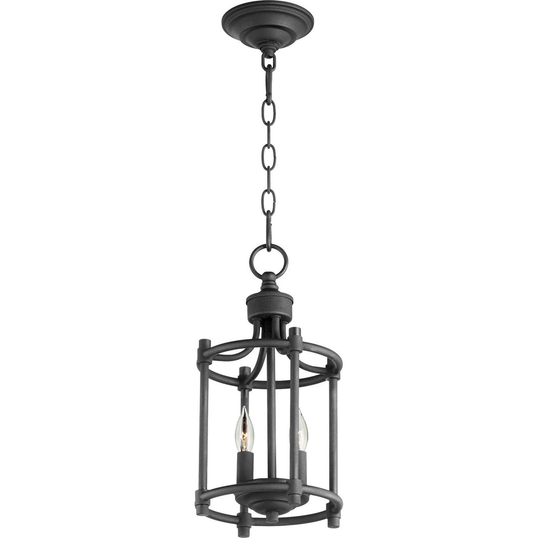 Quorum 6922 Cage Entries 6922-2-69 Pendant Light - Noir