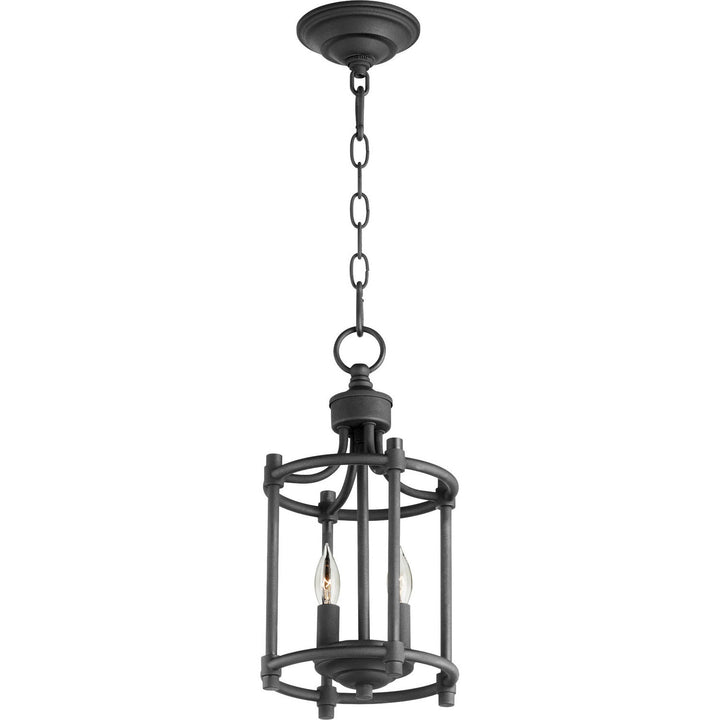 Quorum 6922 Cage Entries 6922-2-69 Pendant Light - Noir