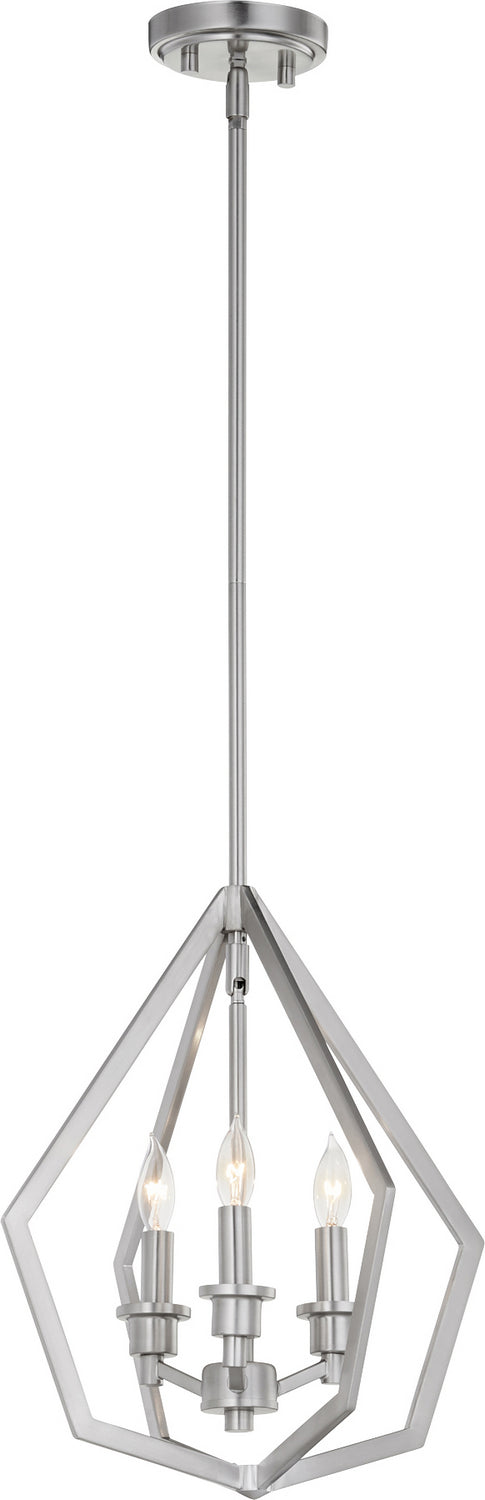 Quorum Knox 699-3-65 Pendant Light - Satin Nickel