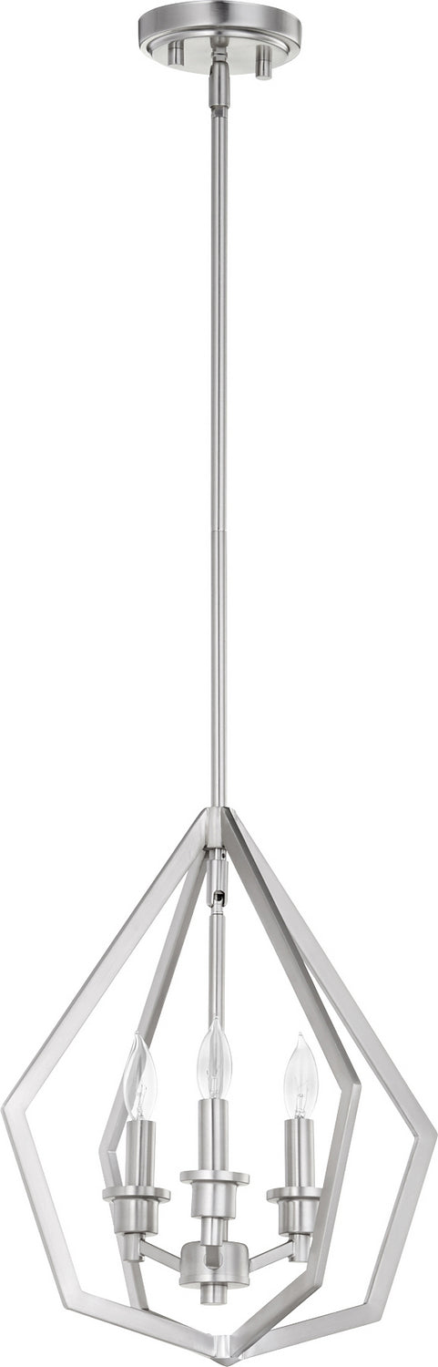 Quorum Knox 699-3-65 Pendant Light - Satin Nickel