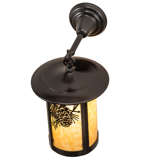 Meyda Tiffany Lighting 90973 Fulton One Light Wall Sconce Outdoor Bronze / Dark