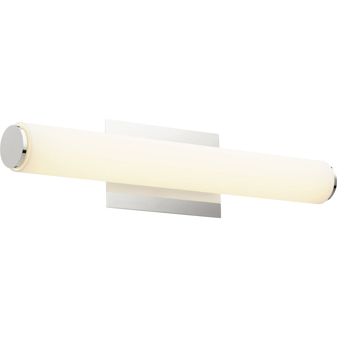 Quorum 911 LED Series 911-24-62 Bath Vanity Light 24 in. wide - Polished Nickel W/ Matte White Acrylic