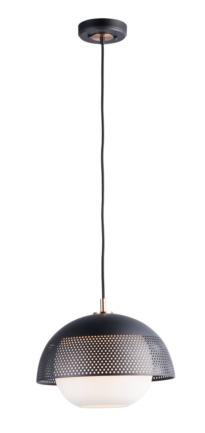 Maxim Perf 10082WTBKSBR Pendant Light - Black / Satin Brass