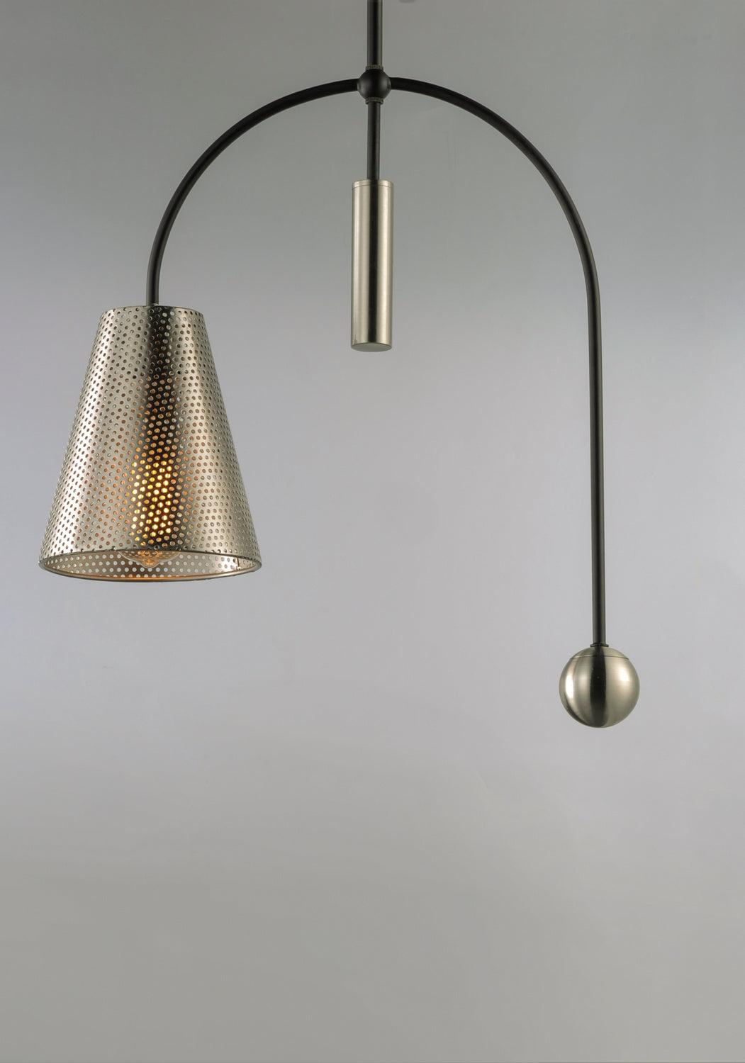 Maxim Filter 10086BKSN Pendant Light - Black / Satin Nickel