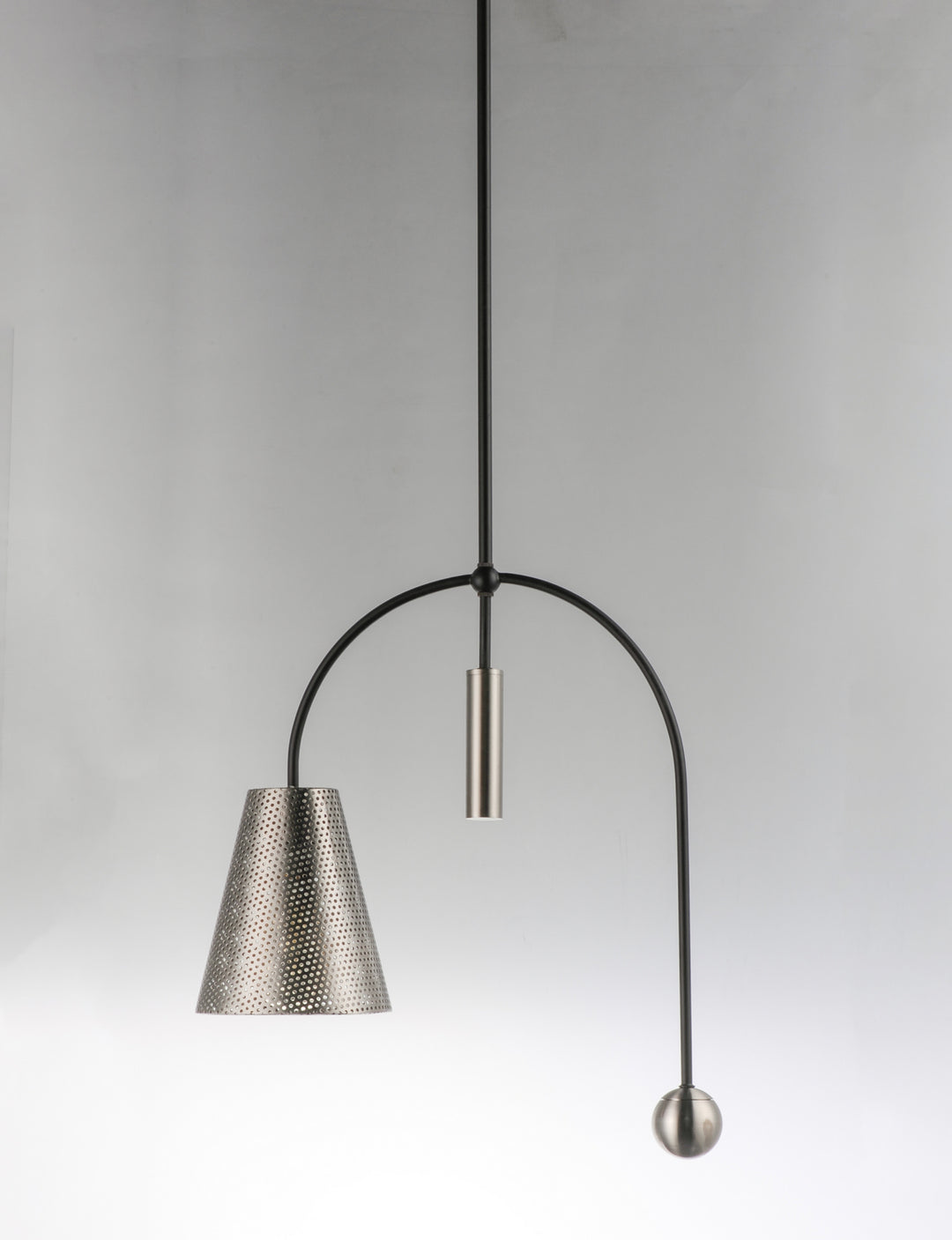 Maxim Filter 10086BKSN Pendant Light - Black / Satin Nickel
