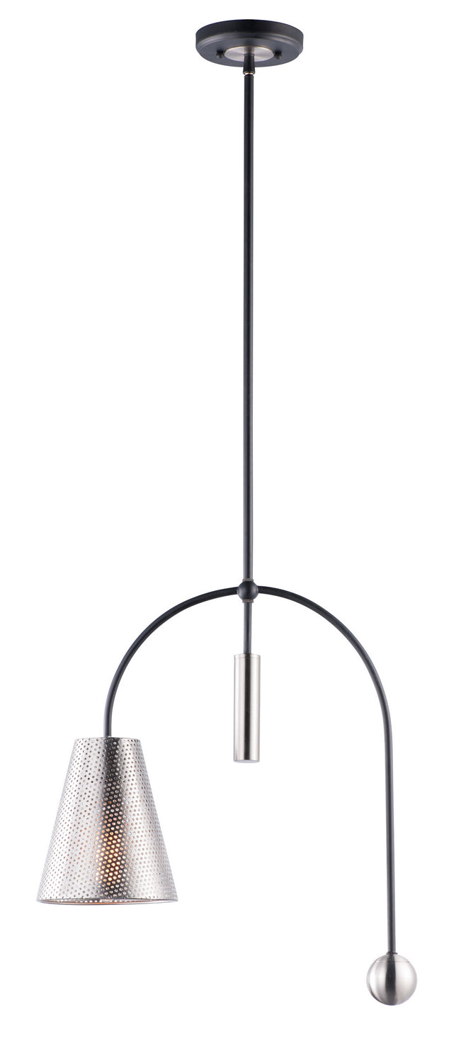 Maxim Filter 10086BKSN Pendant Light - Black / Satin Nickel