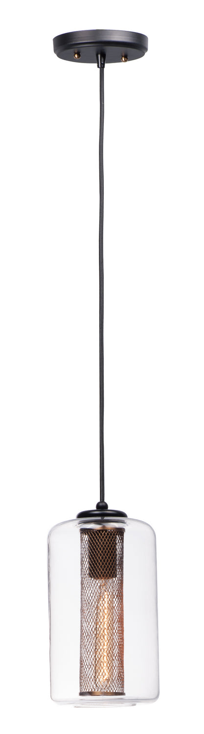 Maxim Firefly 10088CLBKSBR Pendant Light - Black / Satin Brass